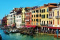 Colorful architecture, Grand Canal, Venice, Italy, Europe Royalty Free Stock Photo