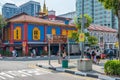 Colorful Architecture of Indian business who live in Singapore. People call Little India Art Belts or Kawasan Seni Little India