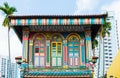 Colorful Architecture of Indian Singapore. People call Little India Art Belts or Kawasan Seni Little India the attractive travel