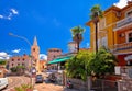 Colorful architecture of Lovran street view