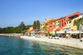 Colorful architecture at seafront