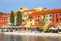 Colorful architecture at seafront