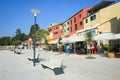 Colorful architecture at seafront