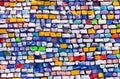 Colorful argile mosaic on the wall Royalty Free Stock Photo