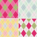 Colorful argyle seamless pattern fabric texture