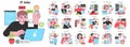 A colorful array of diverse characters represent various IT professions.