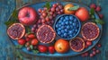 Colorful array of fresh fruits Royalty Free Stock Photo