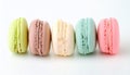 A colorful array of macarons