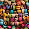 A colorful array of macarons in various flavors4