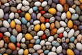 Colorful Array of Speckled Easter Eggs in Seamless Pattern - Generative AI