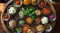A colorful array of Thai spices and condiments used in traditional Royalty Free Stock Photo
