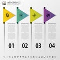 Colorful arrows. infographic timeline concept. Modern design template. Vector illustration Royalty Free Stock Photo