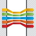 Colorful arrows set vector design elements. Royalty Free Stock Photo