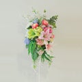 Colorful artificial flower decoration Royalty Free Stock Photo