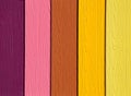 The Colorful of artificial wood