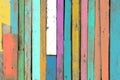 The colorful artwork painted on wood material Royalty Free Stock Photo
