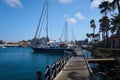 Harbor in Oranjestad, Aruba Royalty Free Stock Photo