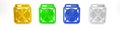Colorful ASIC Miner icon isolated on white background. Cryptocurrency mining equipment and hardware. Application