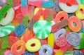 Colorful assorted chewy candy Royalty Free Stock Photo