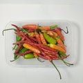 Colorful Assorted Chilies for Cooking Royalty Free Stock Photo