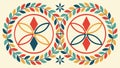 Colorful Assorted Floral Wreath Vector Design, vector design Generative AI Royalty Free Stock Photo