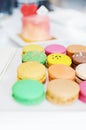 Colorful assorted macaroons