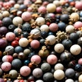 Colorful Assortment of Decorative Beads : AI Generated Royalty Free Stock Photo