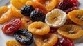 Delicious Mix of Dried Fruits: Apricots, Prunes, and More Royalty Free Stock Photo