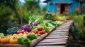 Fresh Harvest on Wooden Plank