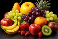 A colorful assortment of fruits, encompassing apples, oranges, lemons, and more Royalty Free Stock Photo