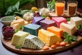 colorful assortment of homemade cheeses