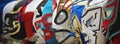 A Line of Lucha Libre Luchador Masks Royalty Free Stock Photo