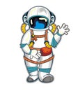 Colorful Astronaut Spaceman. Funny cosmonaut