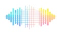 Colorful Audio Equalizer Bars Sound Wave Vector, vector design Generative AI Royalty Free Stock Photo