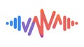 Colorful Audio Waveform for Sound Music Visualization, vector design Generative AI Royalty Free Stock Photo