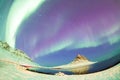 Colorful Aurora Borealis or better known as The Northern Lights Royalty Free Stock Photo