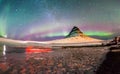 Colorful Aurora Borealis or better known as The Northern Lights Royalty Free Stock Photo