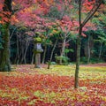 Colorful Autumn at Koto-in Temple in Kyoto Royalty Free Stock Photo