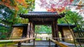 Colorful Autumn at Koto-in Temple in Kyoto Royalty Free Stock Photo