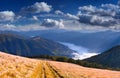 Colorful autumn landscape in the mountains