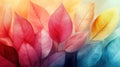 Vibrant Gradient of Autumn Leaves Background Royalty Free Stock Photo