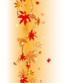 Colorful autumn leaves seamless pattern