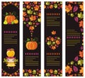 Colorful autumnal banners