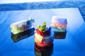 Colourful Abstract Avantgarde Iced Dessert