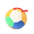 Colorful baby ball toy isolated on white Royalty Free Stock Photo