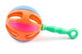 A colorful baby rattle Royalty Free Stock Photo