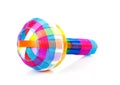 Colorful baby rattle toy Royalty Free Stock Photo