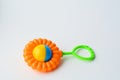 A colorful baby rattle Royalty Free Stock Photo