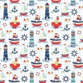 Colorful Baby seamless background. Children pattern.