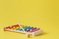 Colorful baby xylophone with stick Royalty Free Stock Photo